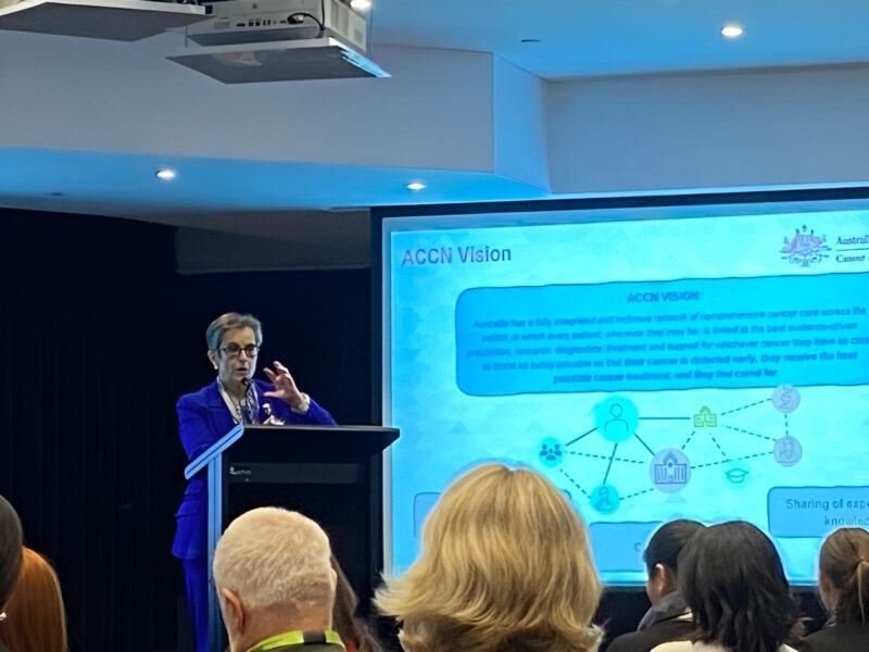 Sarah Benger: Cancer Australia Launch of the Australian Comprehensive Cancer Network in Sydney