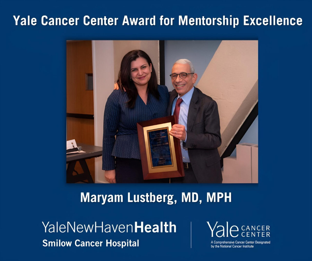 Maryam Lustberg: Thank you Yale Cancer Center for this honor