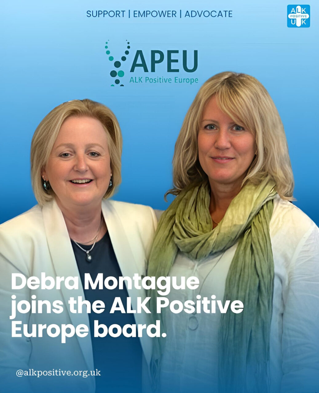 UKALK+ – Debra Montague has joined the Board of ALK Positive Europe
