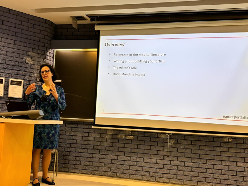 Bishal Gyawali: Thank you very much Diana Romero, for visiting us the Queen’s University Department of Oncology in Kingston