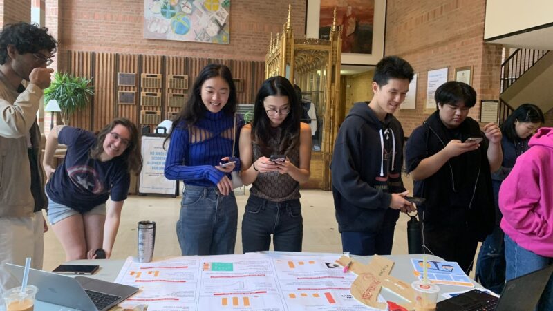 During the hustle and bustle of finals students got to learn more about lung cancer screening and early detection – ALCSI