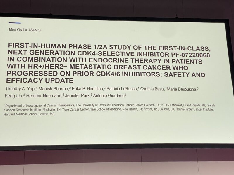 Nancy Lin: Updated data for Pfizer cdk4-selective inhibitor PF-07220060