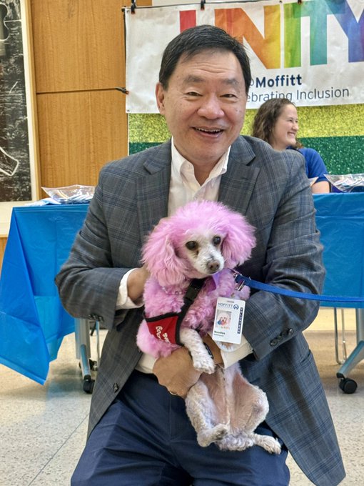 Patrick Hwu: She may be one of our tiniest volunteers at Moffitt Cancer Center