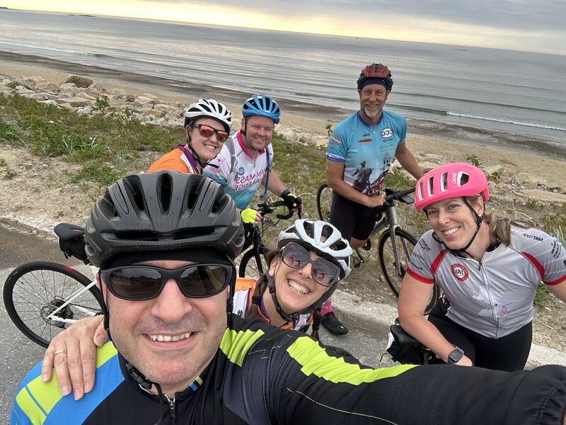 Toni Choueiri: Ocean side ride with Team More Cowbell in preparation for PMC2024