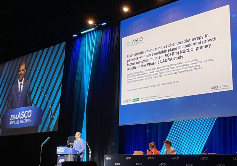 Drew Moghanaki: All patients getting CRT for locally advanced NSCLC must undergo EGFR testing