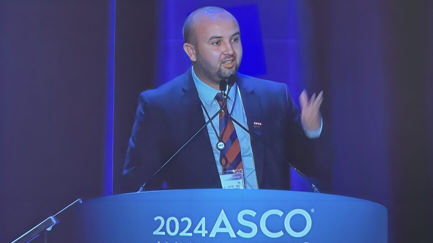 Abeid Athman: Khalid El Bairi presenting ONCOTRUST1 data at ASCO24