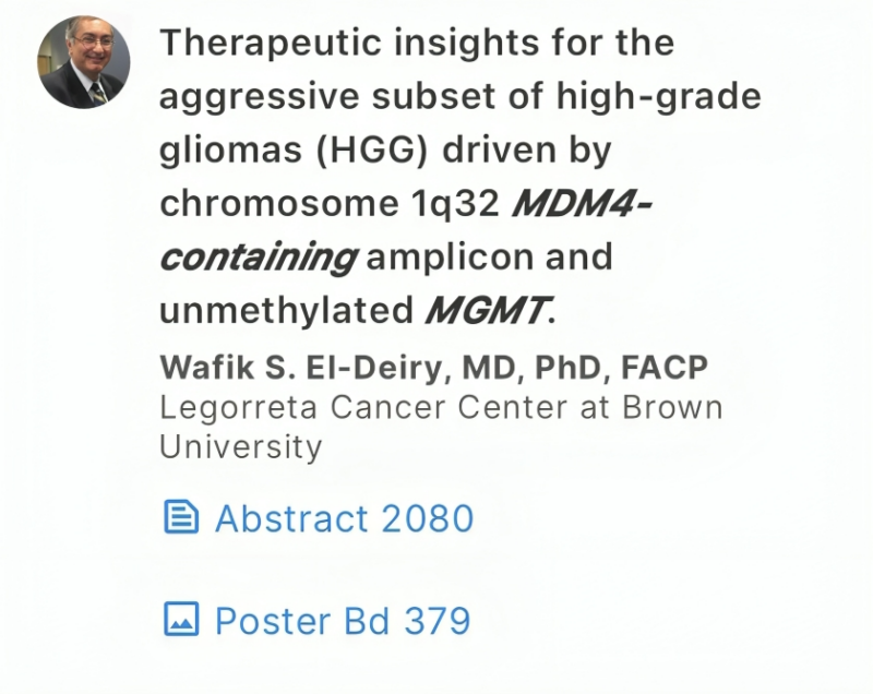 Wafik El-Deiry: I was excited to present my poster at ASCO24