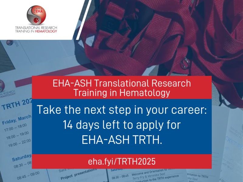 Registration of EHA-ASH Translational Research Training in Hematology