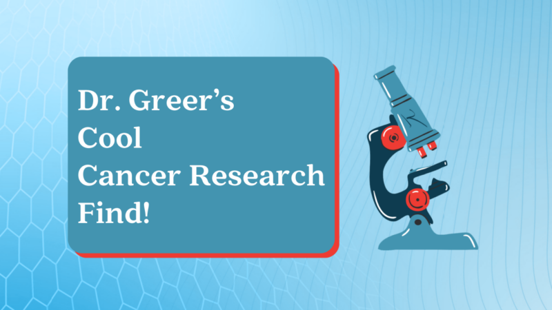 Susanna F. Greer: You aren’t going to believe what V Foundation researchers have discovered this ‘time…’