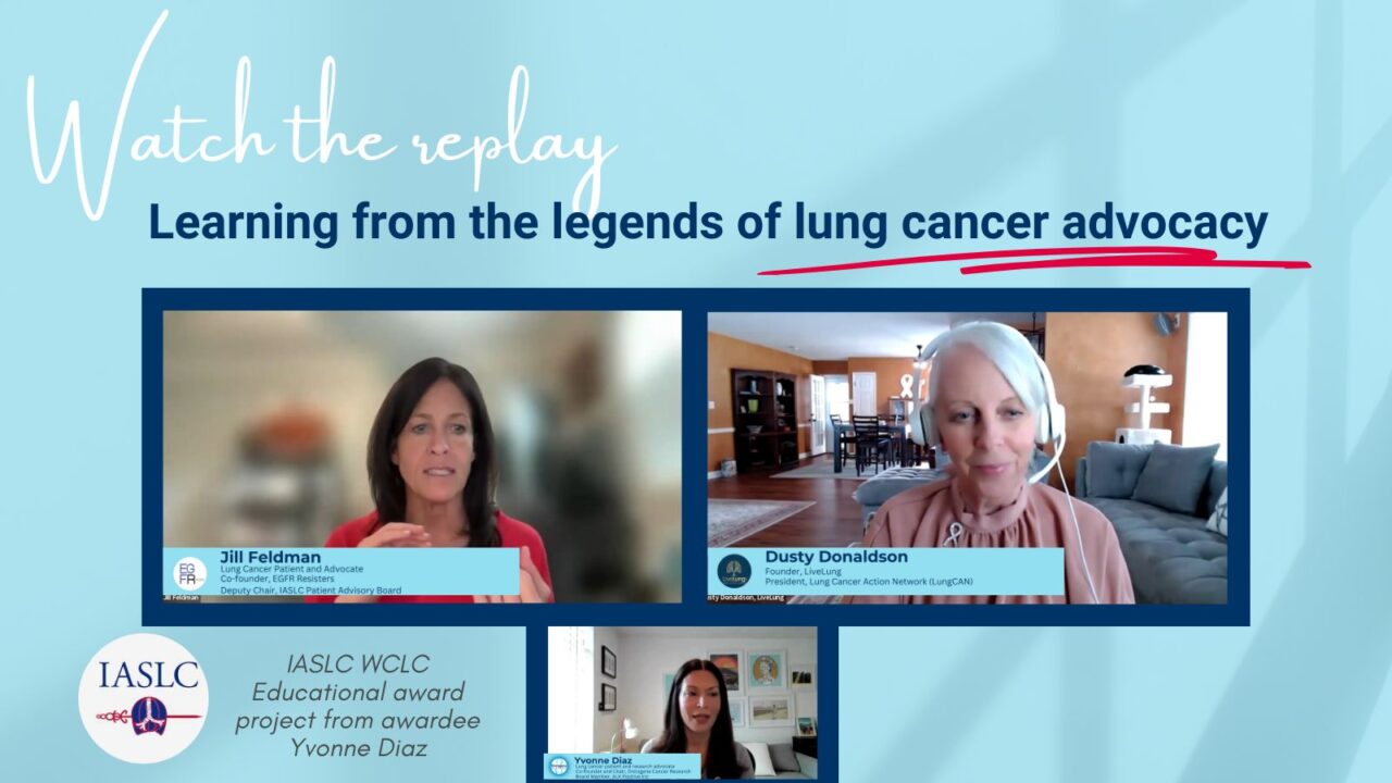 Learning from the legends of lung cancer advocacy with Jill Feldman and Dusty Donaldson – Oncogene Cancer Research