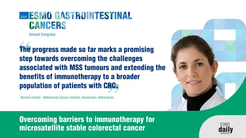 Learn more about overcoming barriers to immunotherapy for microsatellite stable colorectal cancer