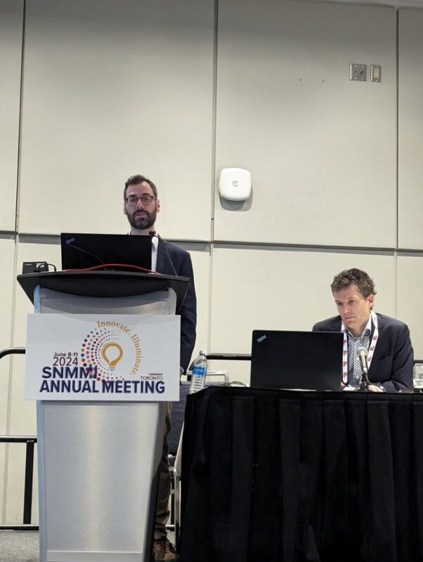 Michael Hofman: James Buteau presenting on the prognostic role of post therapy SPECT/CT