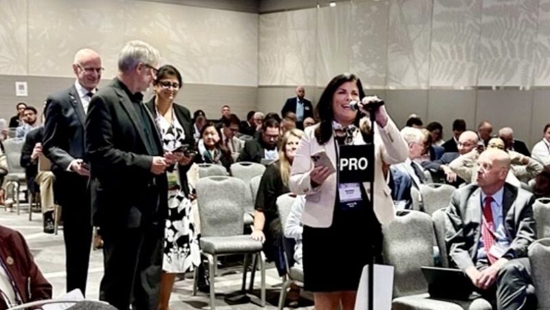 Ashley Love Sumrall: ASCO advocacy team has been testifying for our ASCO-led resolutions during AMA