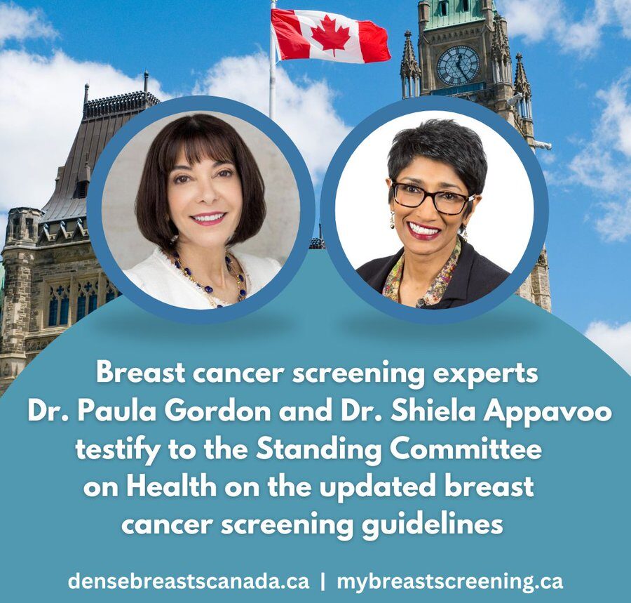 Dense breasts Canada – Kudos to Paula Gordon, Shiela Appavoo for speaking up for Canadian women and science today