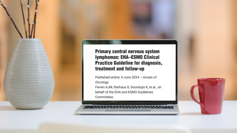 New EHA–ESMO Clinical Practice Guideline for primary CNS Lymphoma