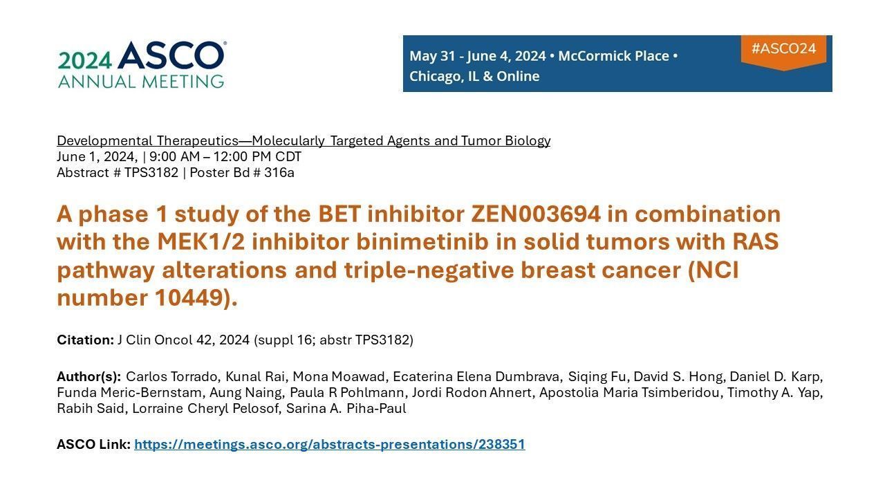 Carlos Torrado: Excited to present our poster at ASCO24