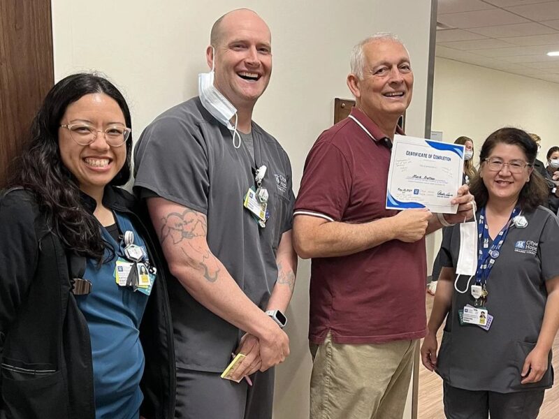 Mark Prather wrote a heartfelt letter to these who provided him with care during his cancer treatment – City of Hope Orange County