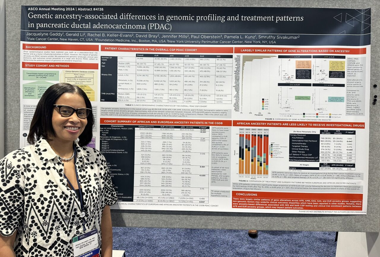 Jacquelyne Gaddy non-genomic factors are likely the cause of outcome disparities in PDAC – Yale Cancer Center