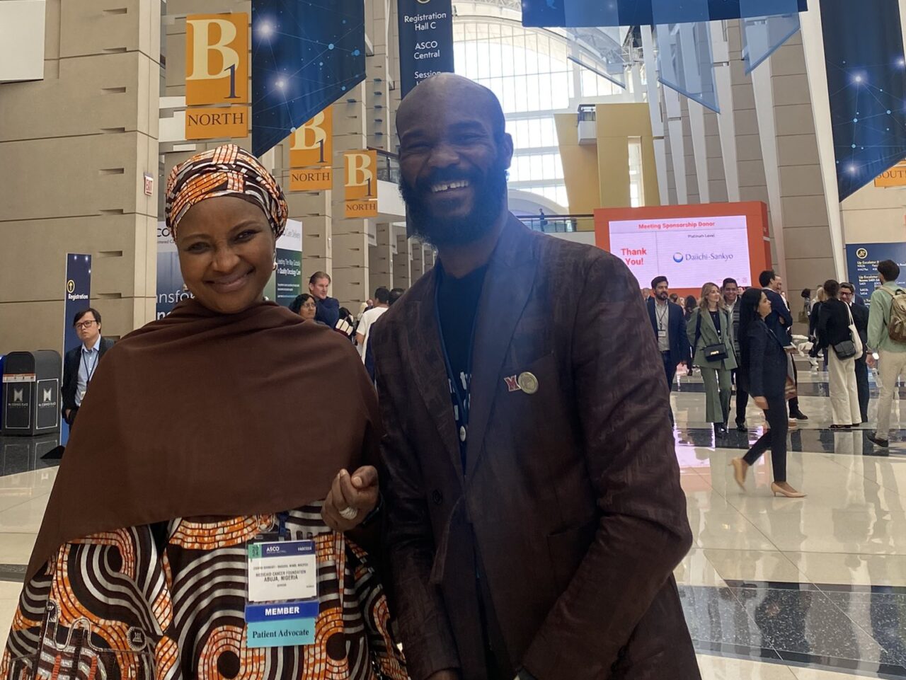 Runcie Chidebe: A quick picture with Zainab Shinkafi-Bagudu before she heads to her busy schedules at ASCO24