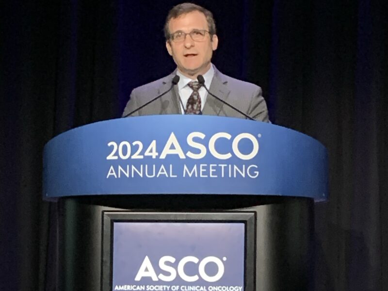 The results of this multi-center Phase III randomized trial by Steven Frank – MD Anderson Cancer Center