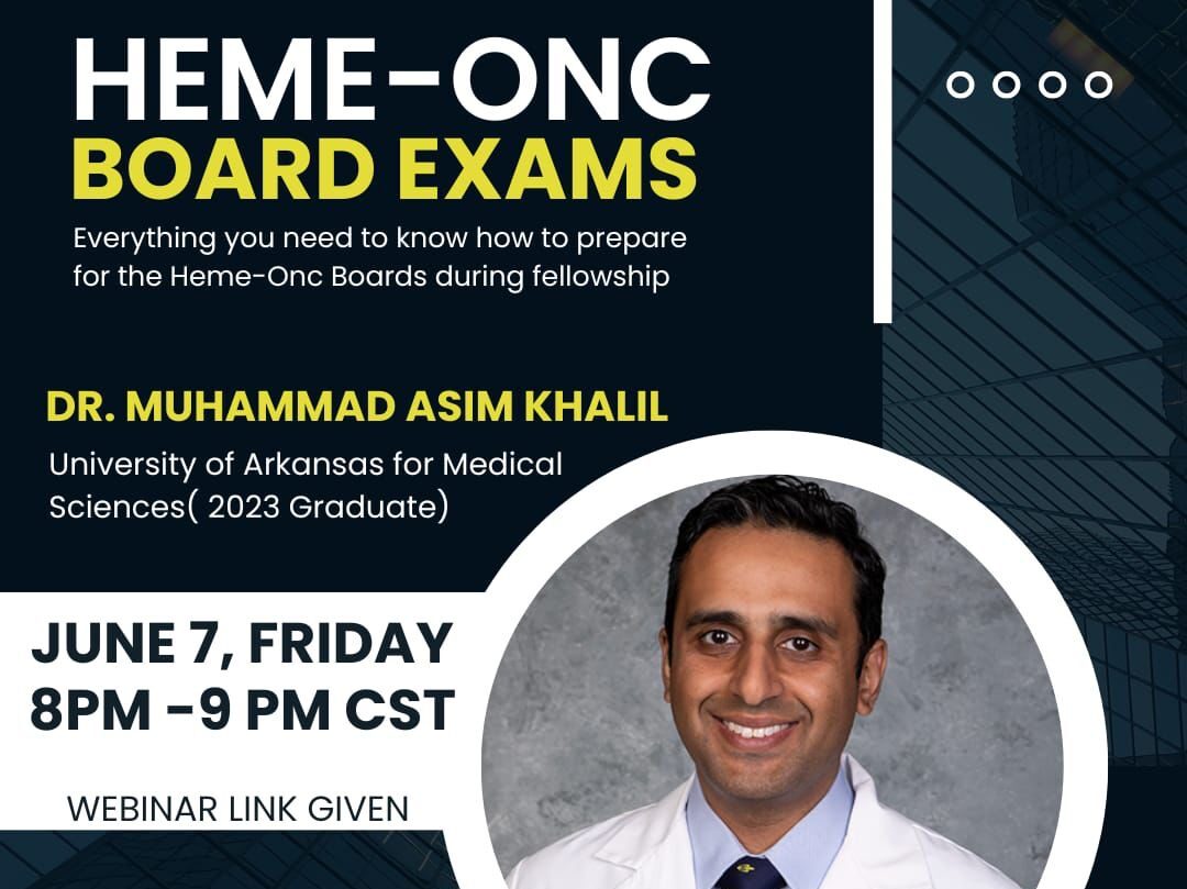 Seminar on strategies to prepare for your Heme-Onc boards – H.O.M.E Mentorship