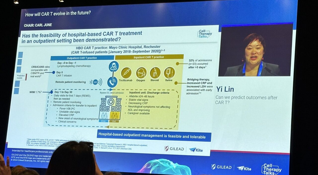 Dr. Yi Lin discusses the future of CART therapy at EHA2024