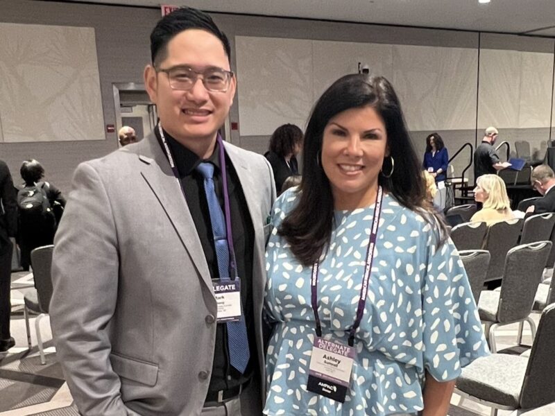 Ashley Love Sumrall: This duo is wrapping up a full day of advocacy with American Medical Association