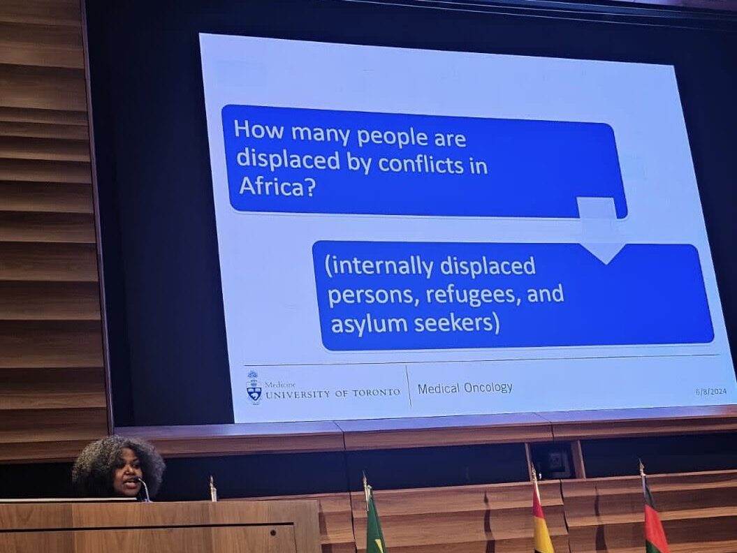 Nazik Hammad: I had the chance to discuss the statistical and humanitarian invisibility of African IDPs and refugees