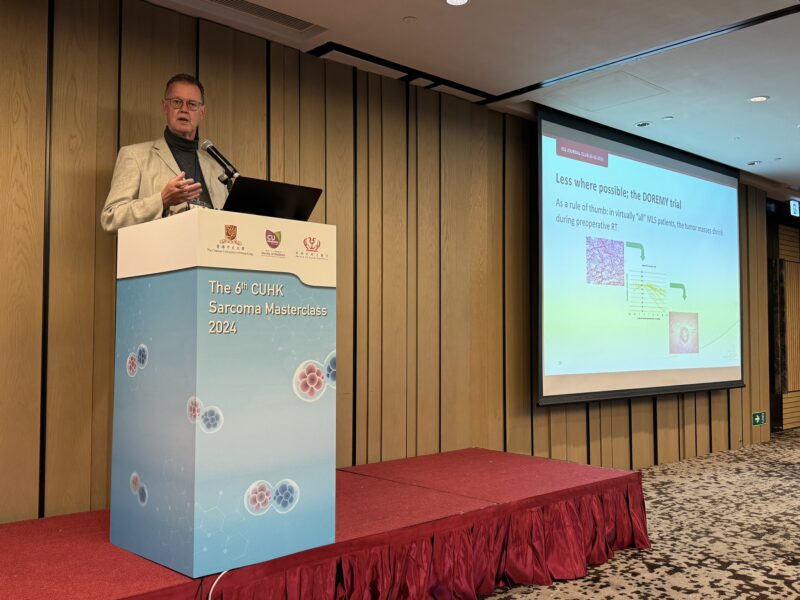 Herbert Loong: Rick Haas kicking off our CUHK Sarcoma Masterclass in Hong Kong