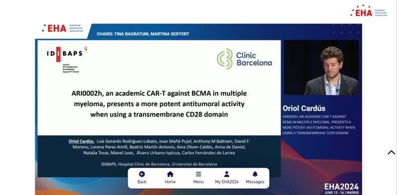 Gerardo Rodríguez-Lobato: Exciting news CART and Myeloma research by Oriol Cardús