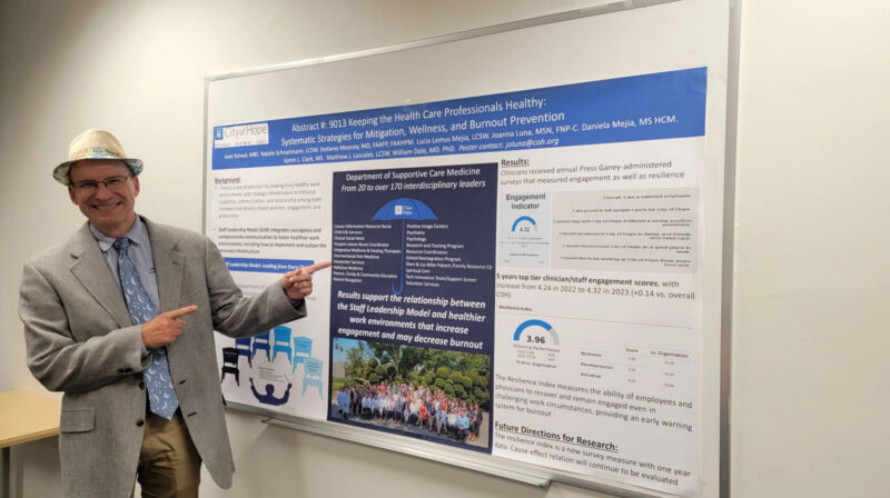 William Dale: Love showing off the work of our colleagues in Supportive Care from City of Hope