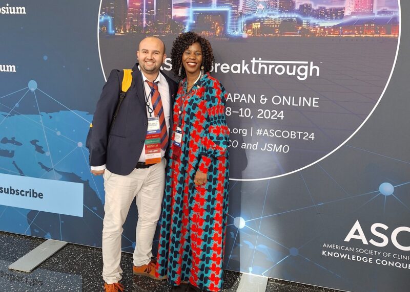 Khalid El Bairi: Met our leader Miriam Mutebi at ASCO24