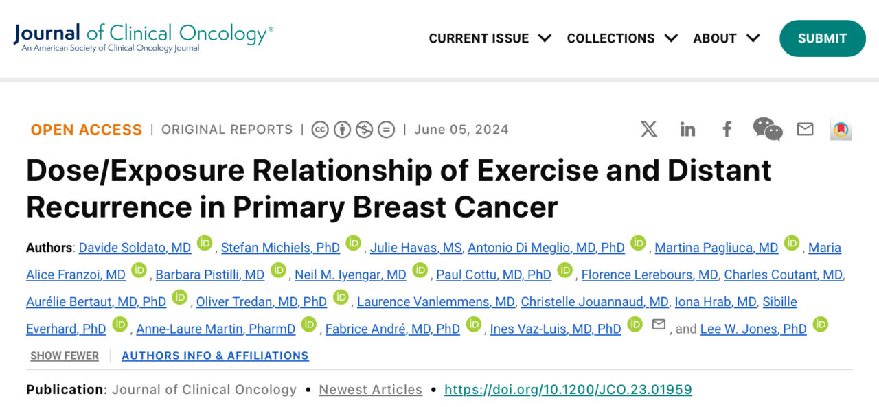 Daniel Stover: Activity post-breast cancer diagnosis:  Is ‘exercise’ just ‘exercise’?