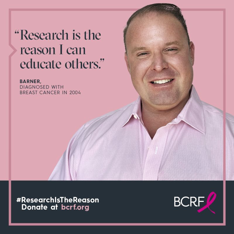 Barner credits research for making today’s treatments possible – The Breast Cancer Research Foundation