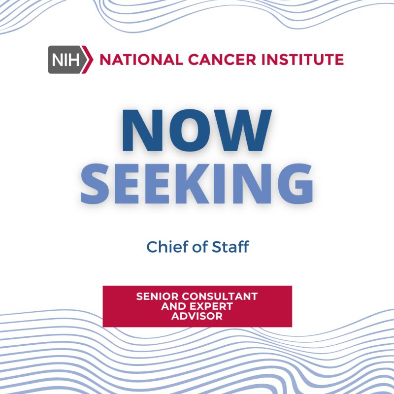 NCI is recruiting for Chief of Staff – NIH