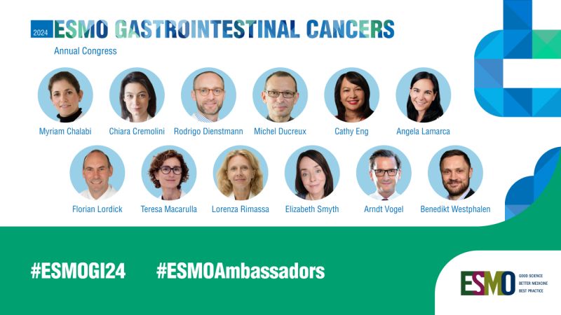 ESMO announces the the ESMO GI Ambassadors