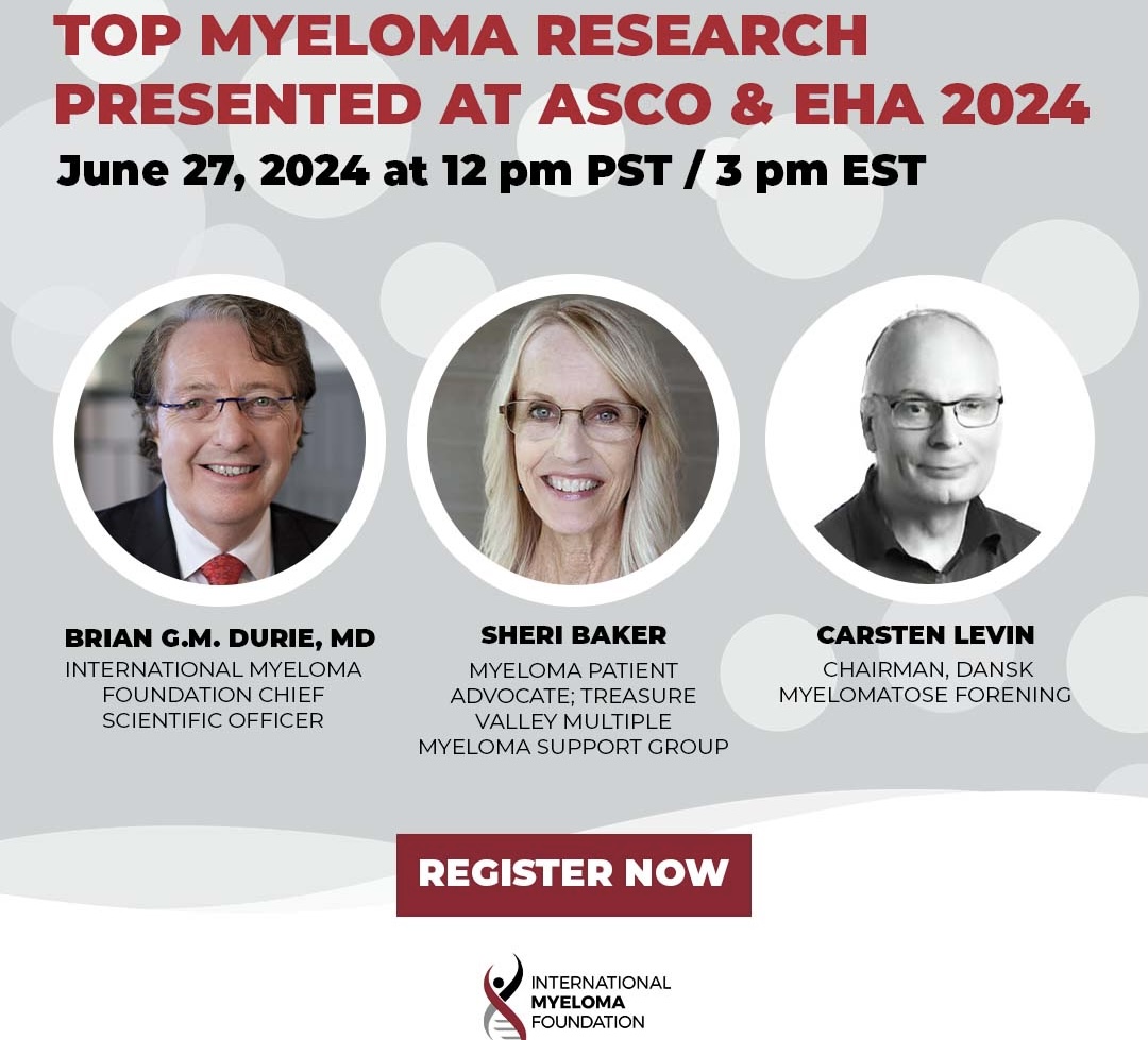 Learn all about the top myeloma research presented at ASCO24 and EHA24 – International Myeloma Foundation