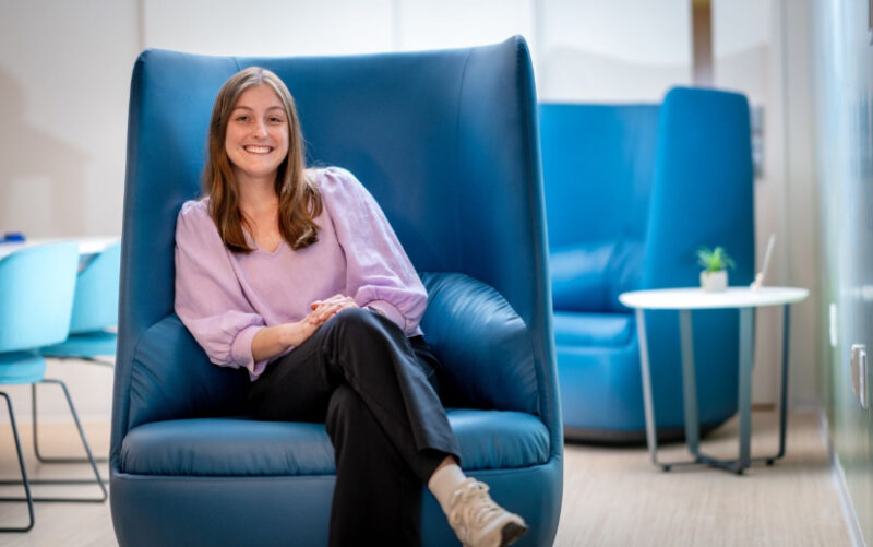 Dana-Farber’s first Young Adult patient navigator, Meghan Donovan