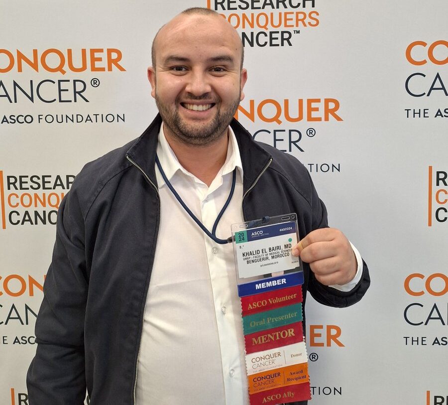 Khalid El Bairi: Thanks to ASCO and Conquer Cancer, the ASCO Foundation for going global to empower cancer researchers!