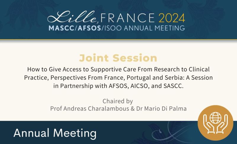 A joint session chaired by Andreas Charalambous and Mario Di Palma at MASCC24