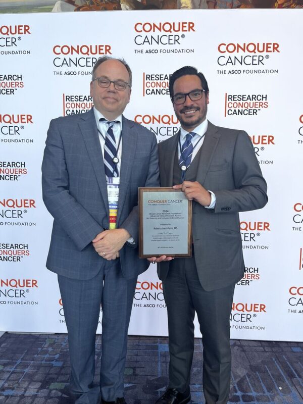 Matthew Goetz: Dr. Roberto Leon Ferre receives the ASCO Conquer Cancer Advanced Clinical Research Award in Breast Cancer!
