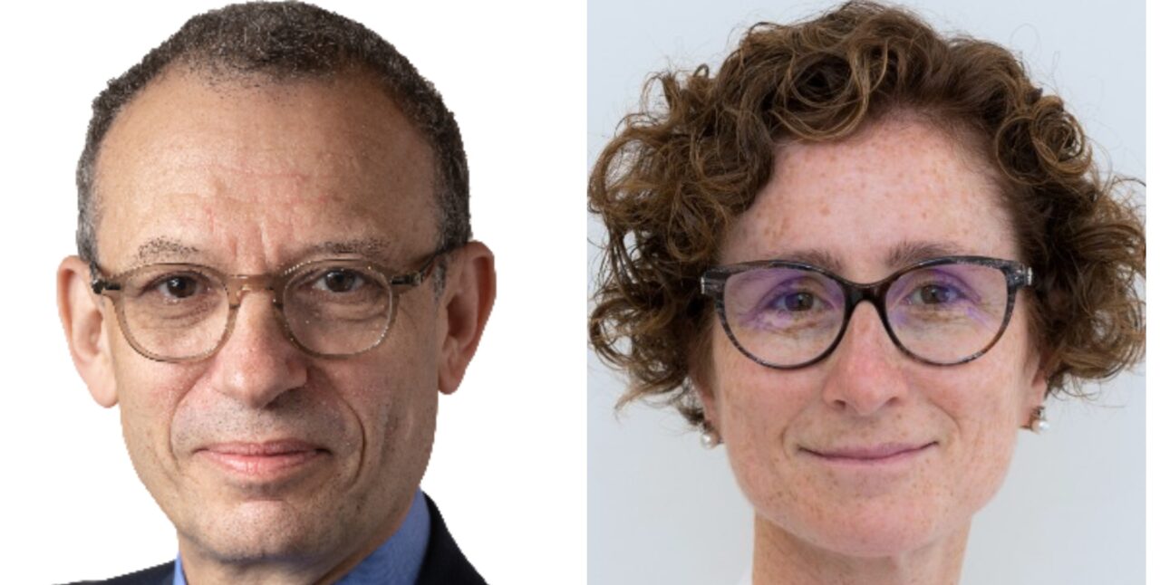 Michel Ducreux and Teresa Macarulla discussing GI Cancer research on ESMO Daily Reporter