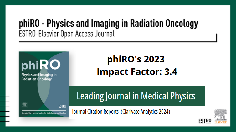 phiRO’s 2023 impact factor is 3.4 – ESTRO