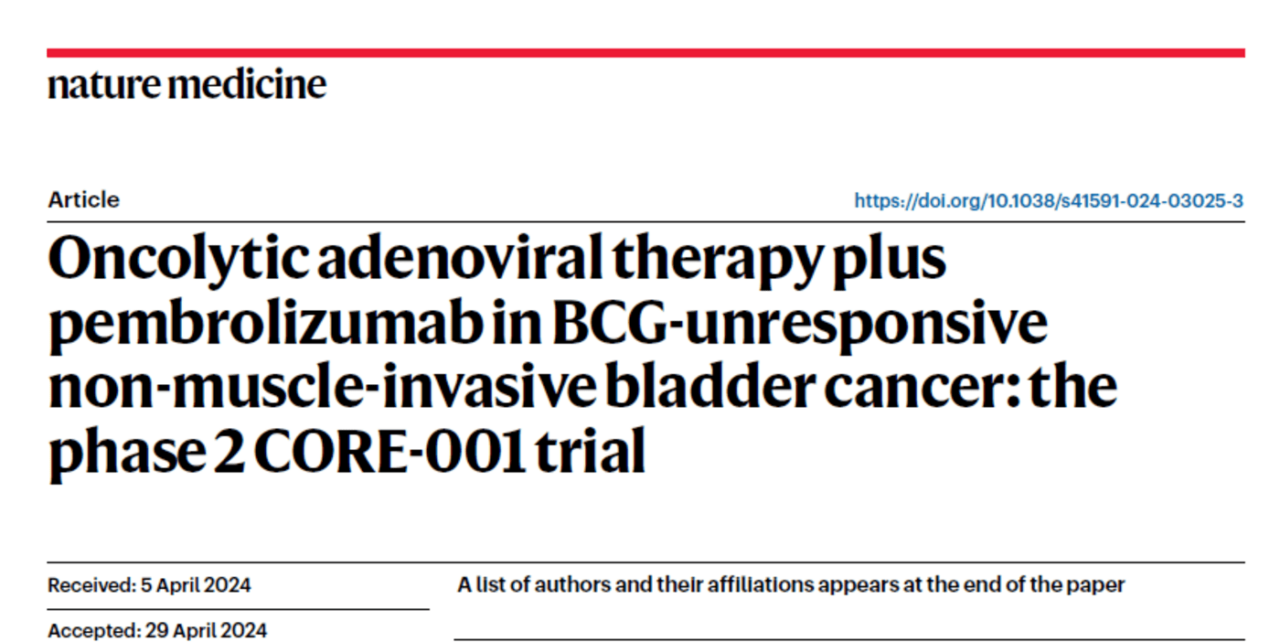 Roger Li: The final results of the CORE001 trial are out now in Nature Medicine