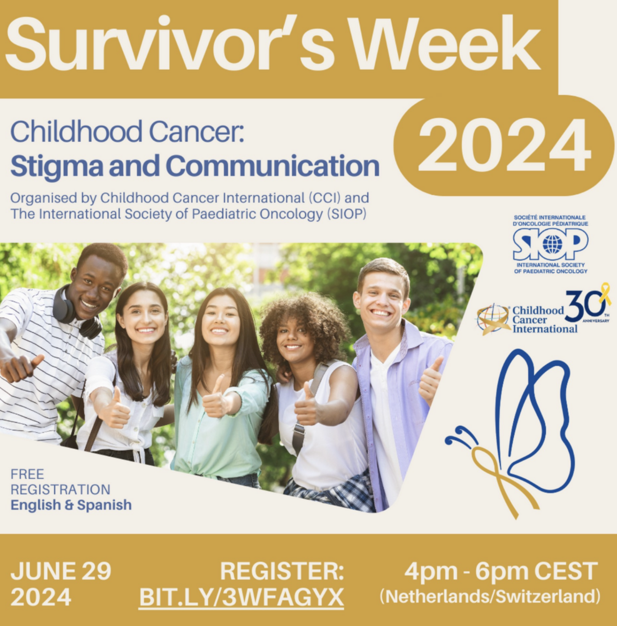 Sign up for our upcoming Survivor’s Week Webinar on June 29 – Childhood Cancer International