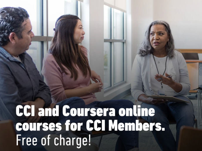 Each CCI member organization can claim more than one license to access Coursera online courses