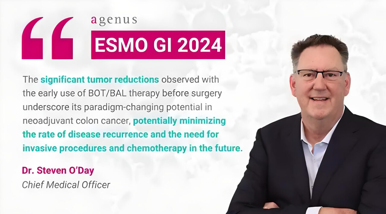 New data from the NEST clinical trial was presented at ESMOGI24 – Agenus