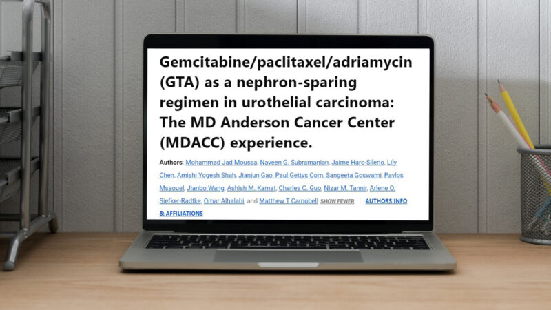 Mohammad Jad Moussa: ASCO24 Proceedings – GTA as a Nephron-Sparing ‘Bridging’ Strategy