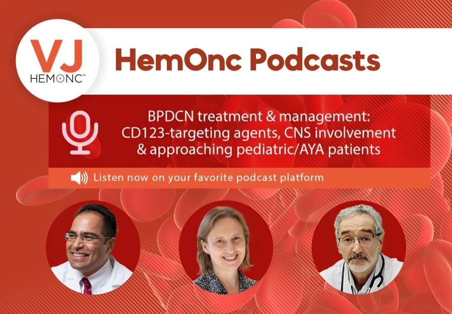 BPDCN treatment and management CD123-targeting agents the Video Journal of Hematology and Hematological Oncology podcast covers