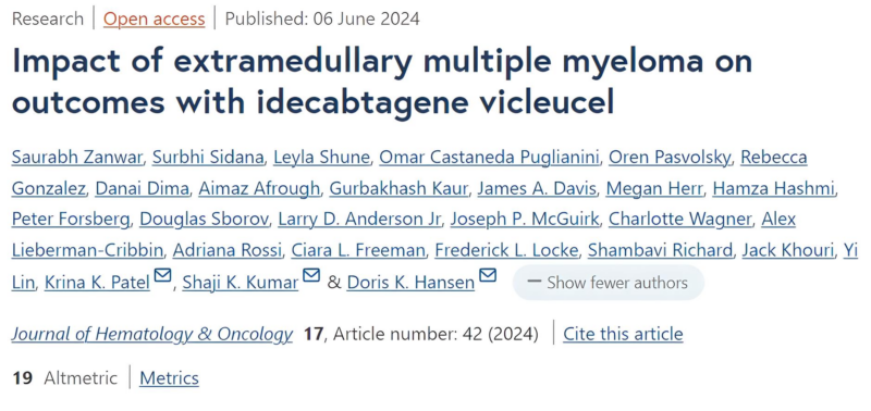 Myeloma Paper of the Day, June 8th, suggested by Robert Orlowski